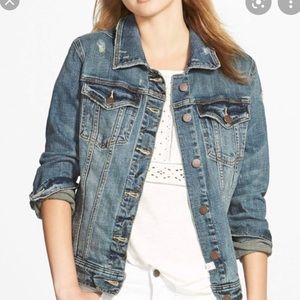 Treasure & Bond distressed denim jacket